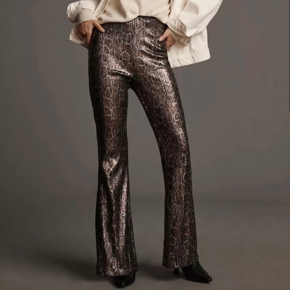 Anthropologie Sequin Snake Joni Pants